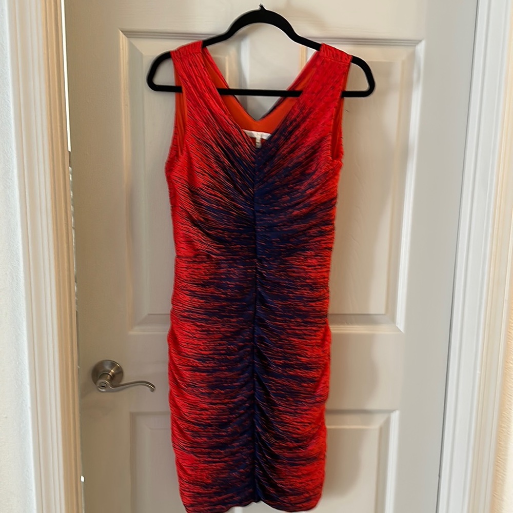 Halston sleeveless mini dress